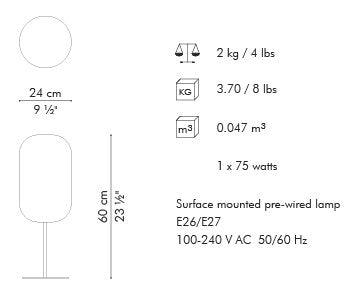 GEISHA TABLE LAMP - Euro Living Furniture