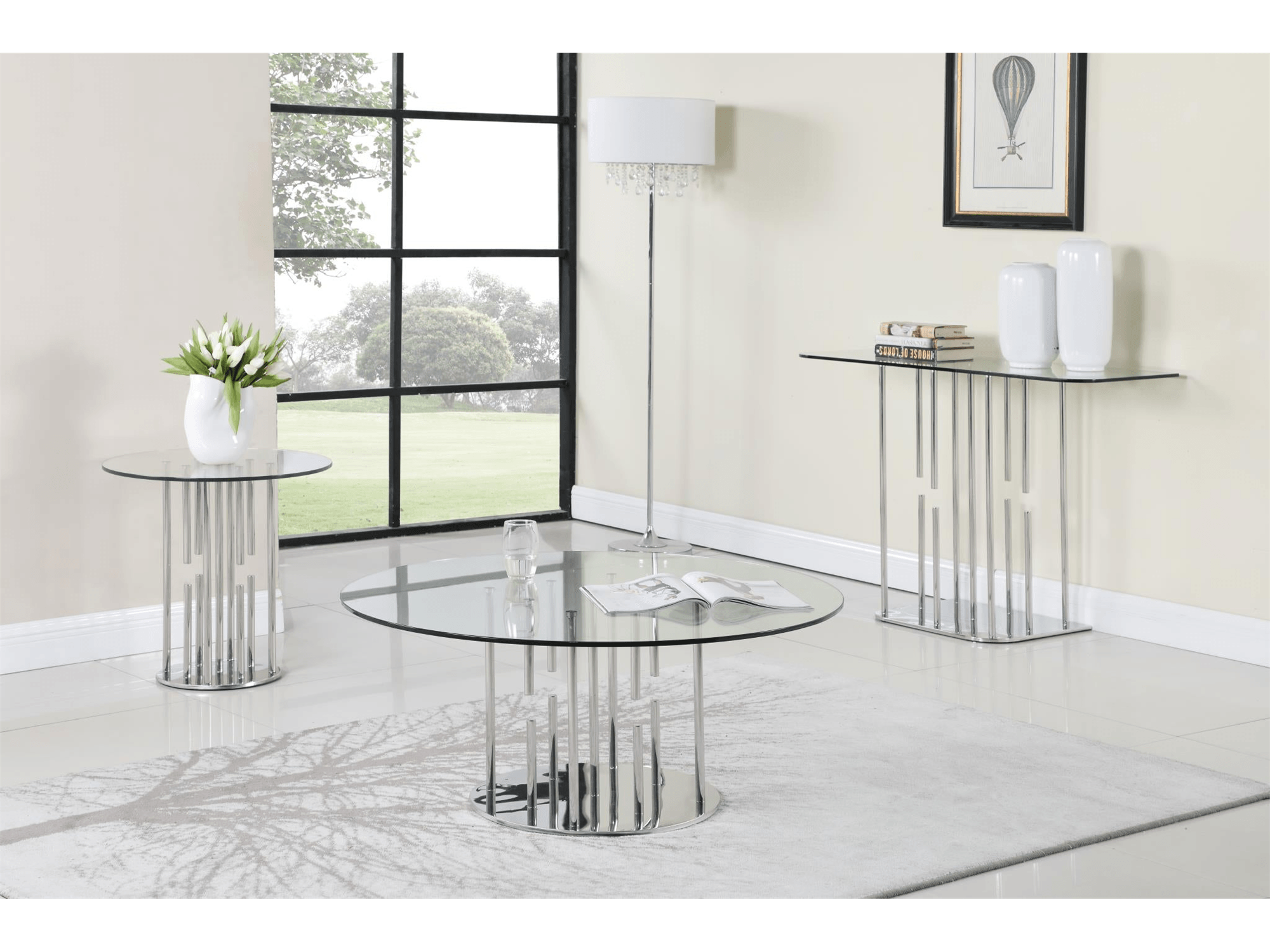 Spindle Coffee Table - Euro Living Furniture