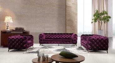 Gaetana Fabric Sofa Collection - Euro Living Furniture