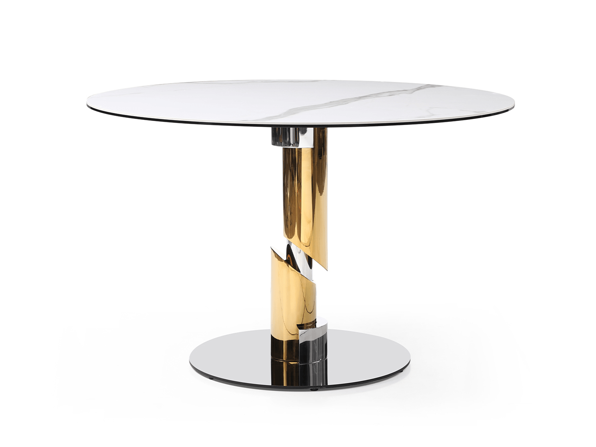 Brenna Round Dining Table - Euro Living Furniture