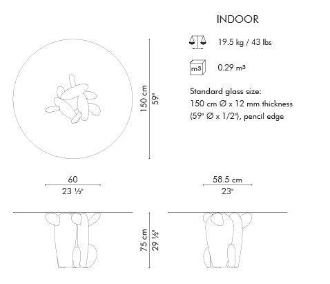 GOBI DINING TABLE - Euro Living Furniture