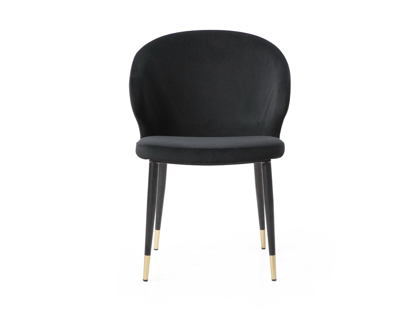 Walton Dining Chair Black - Euro Living Furniture