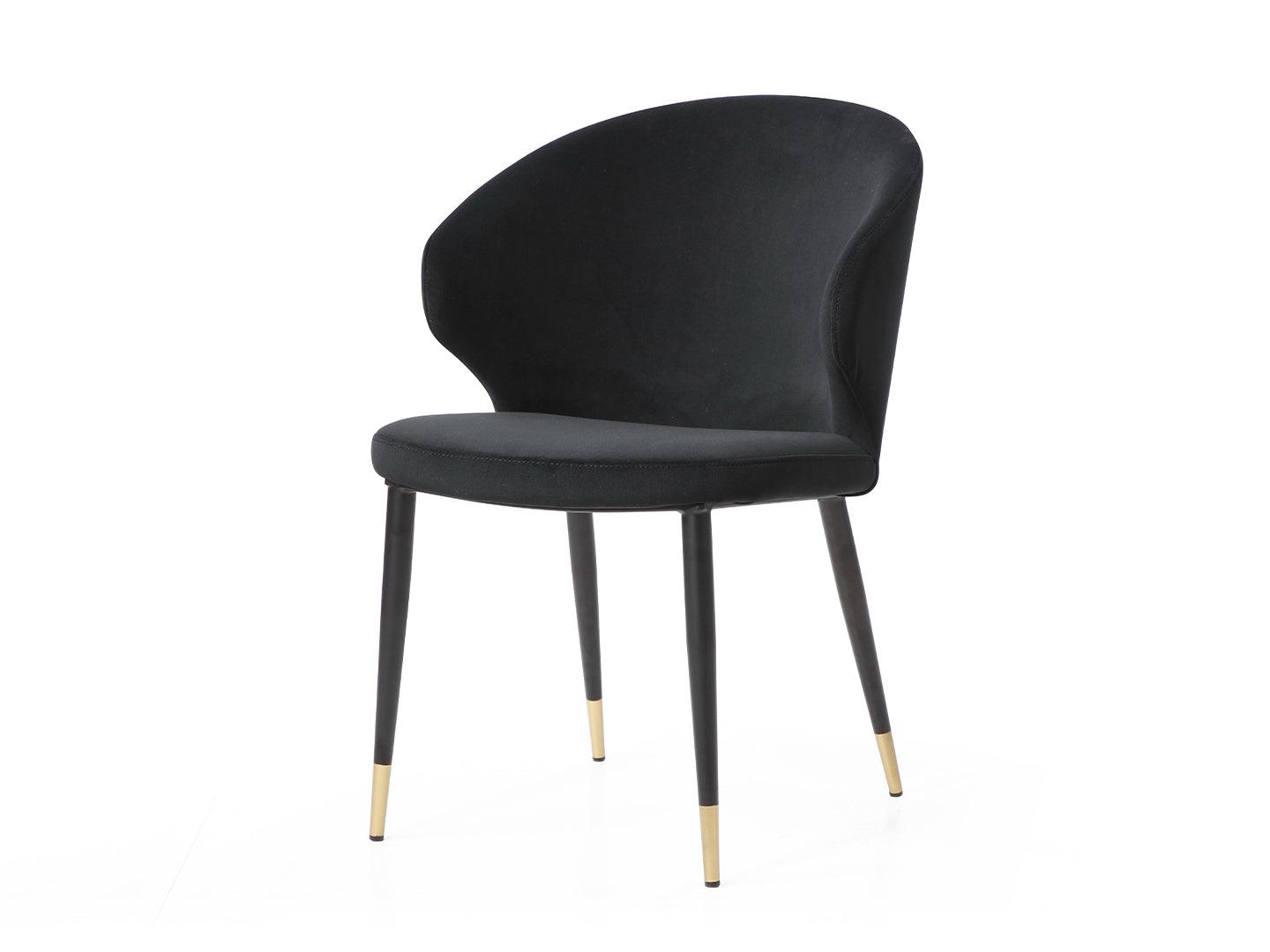 Walton Dining Chair Black - Euro Living Furniture