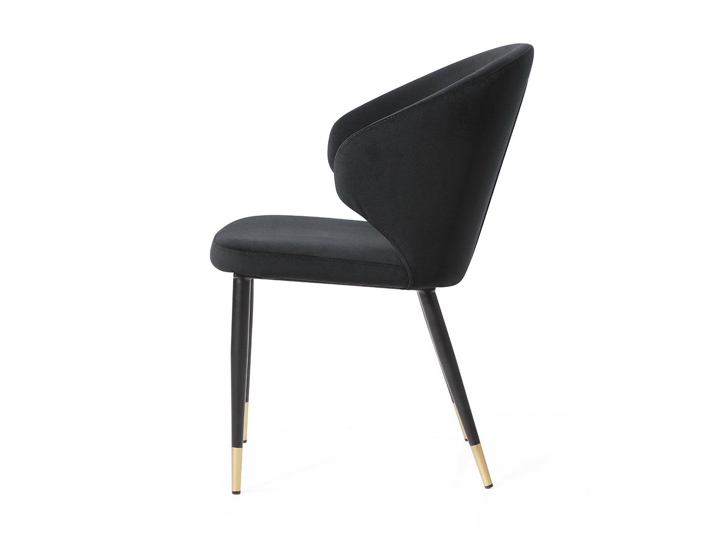 Walton Dining Chair Black - Euro Living Furniture