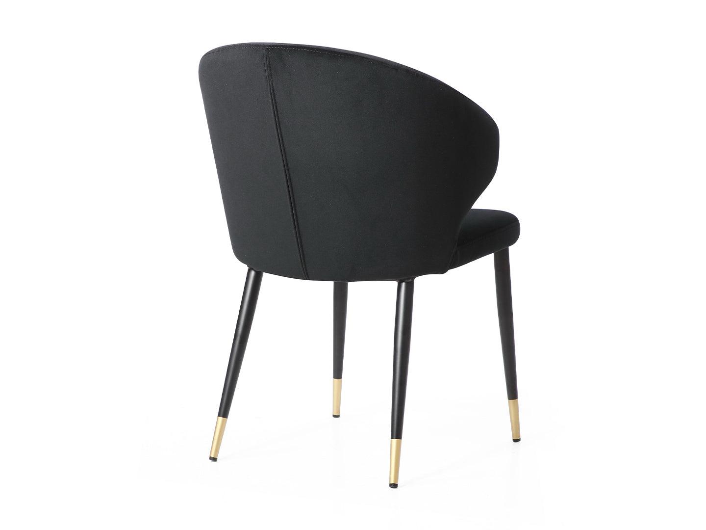 Walton Dining Chair Black - Euro Living Furniture