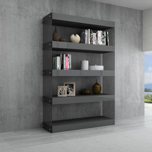 Grey Float Curio Unit in High Gloss - Euro Living Furniture