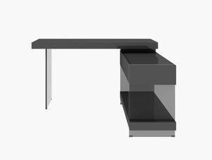 Float Modern Desk in Grey High Gloss - Euro Living Furniture