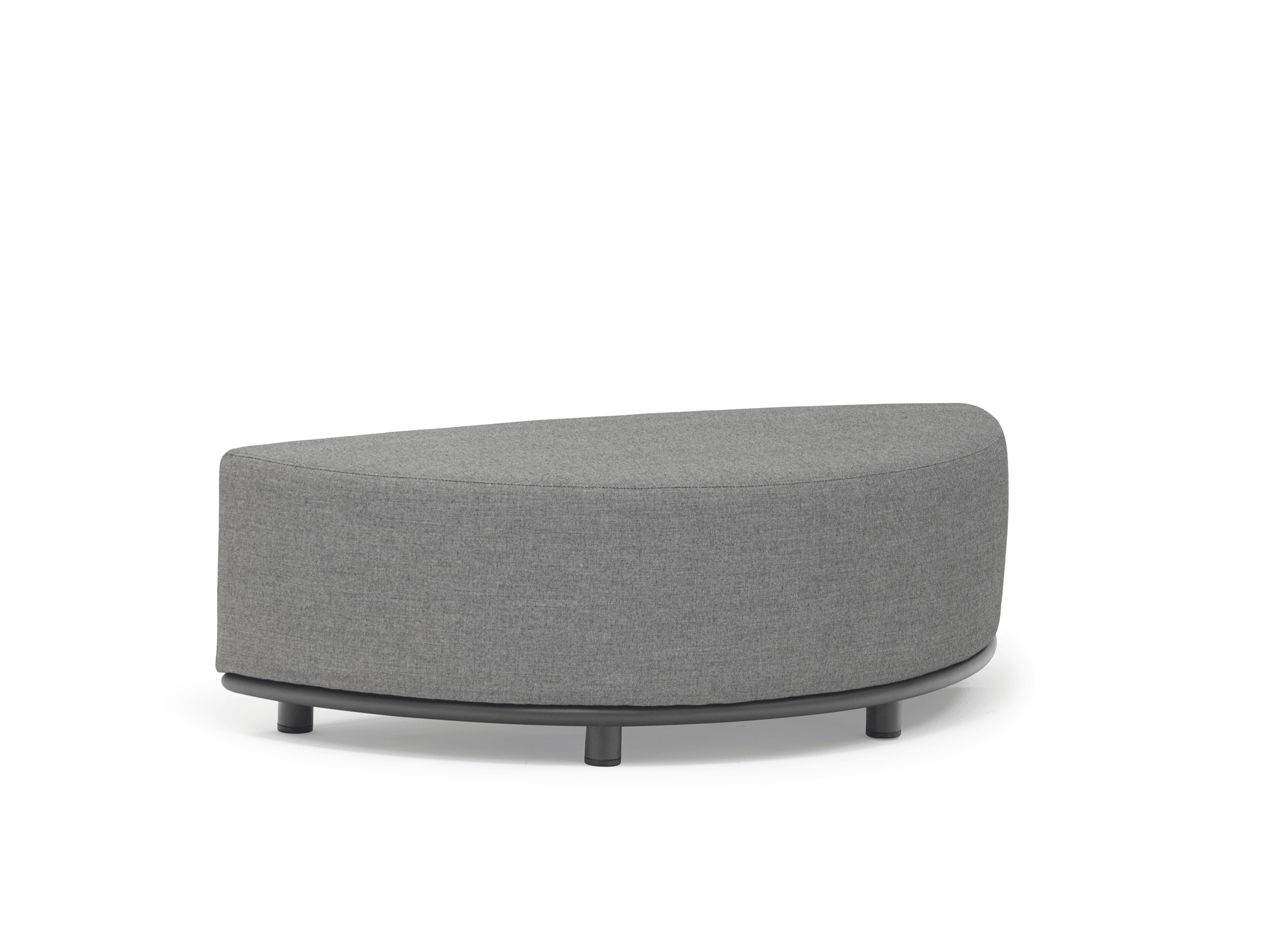 Ayla Arc Ottoman in Dark Grey - Euro Living Furniture