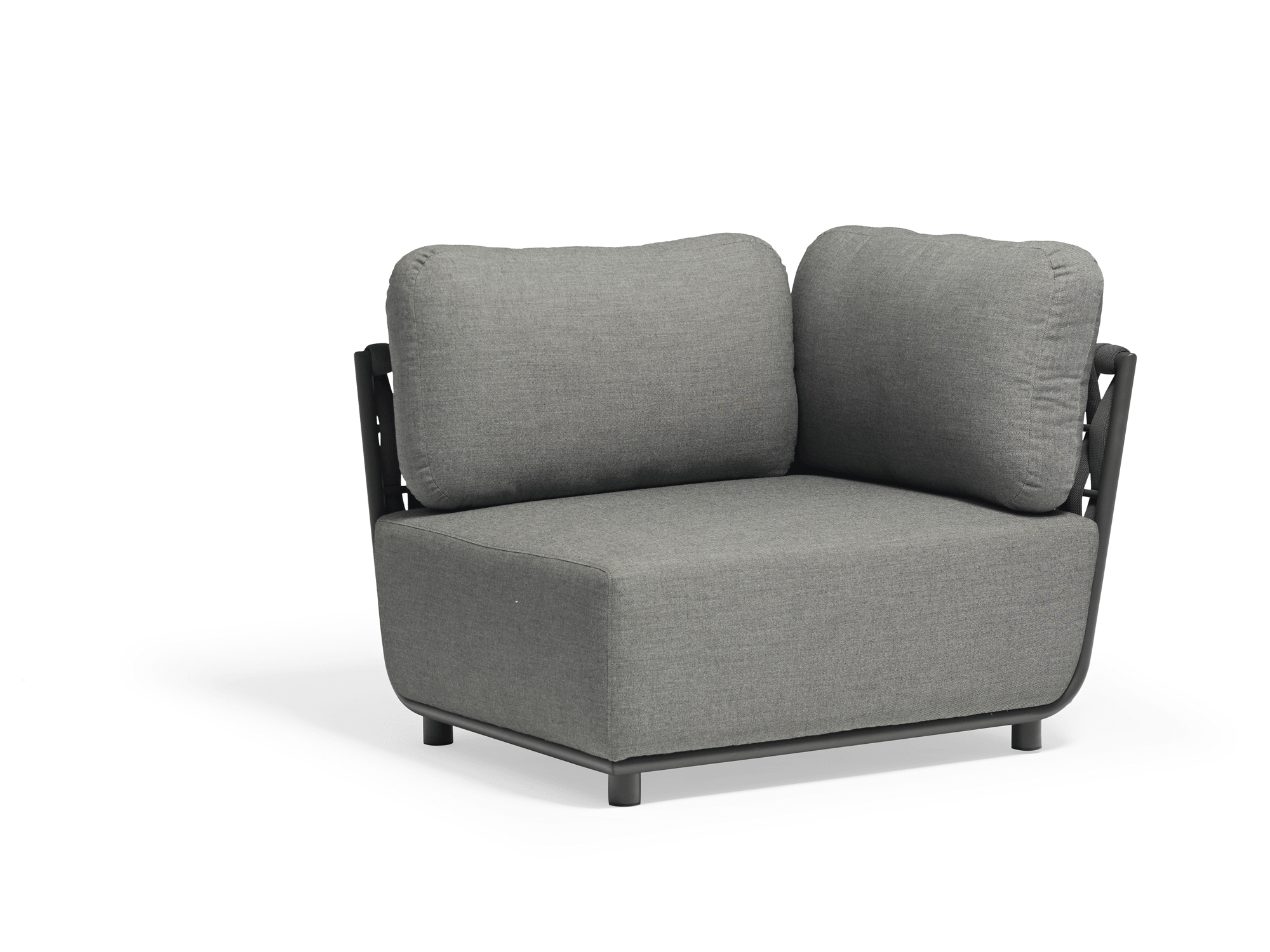 Ayla Outdoor Chair in Dark Grey - Euro Living Furniture