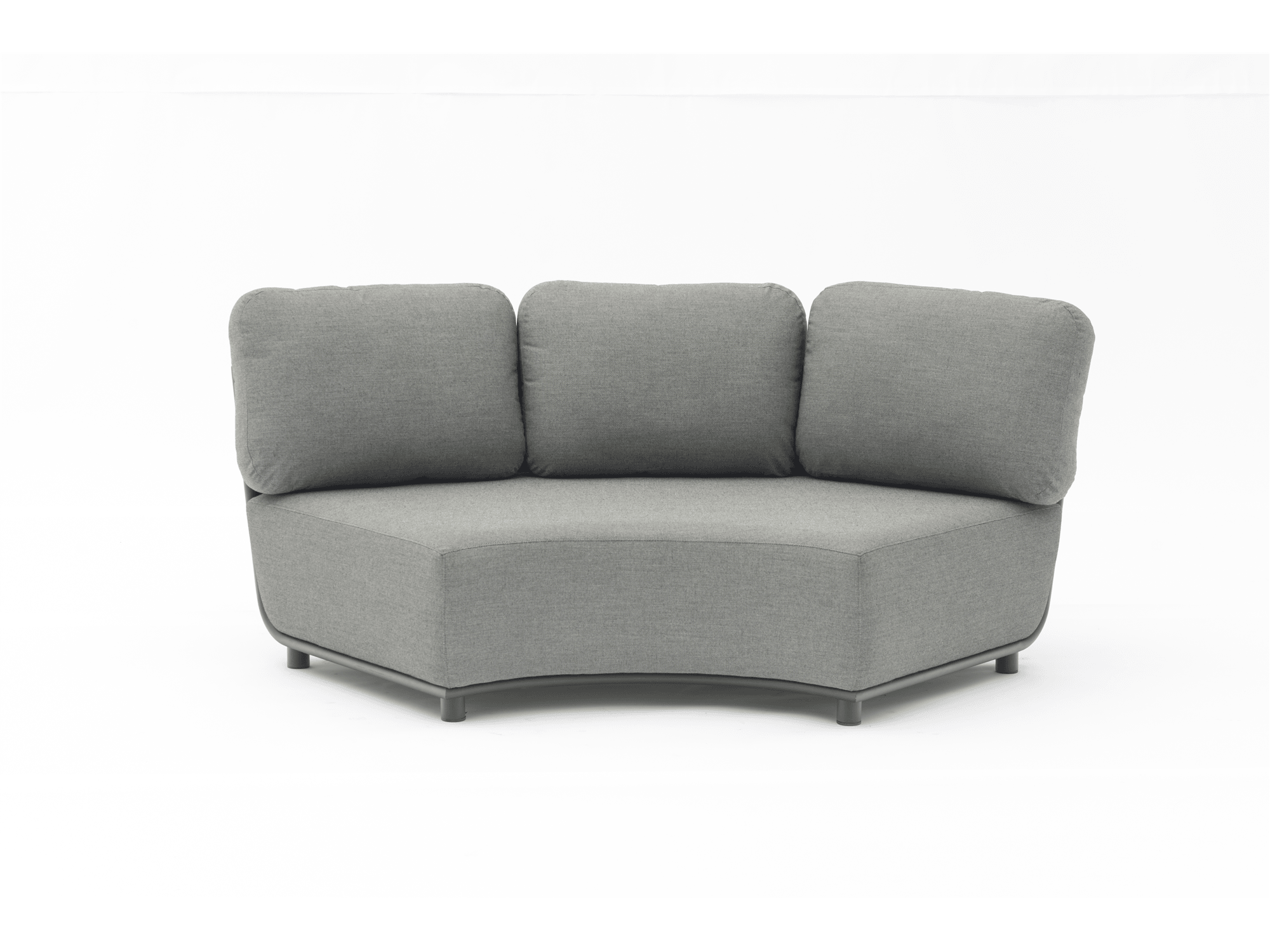 Ayla Corner Sofa in Dark Grey - Euro Living Furniture
