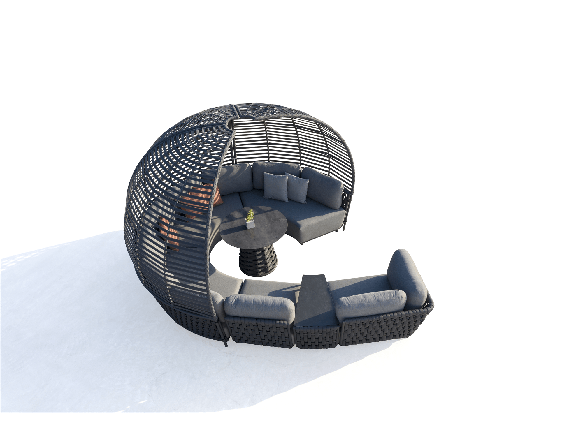 Ayla Corner Sofa in Dark Grey - Euro Living Furniture