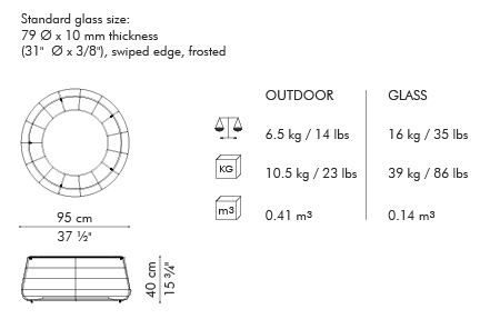 HAGIA COFFEE TABLE - Euro Living Furniture