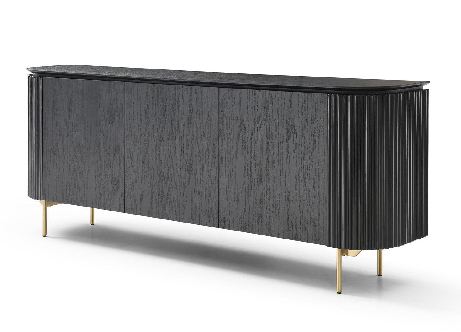 Gloria Buffet Black - Euro Living Furniture