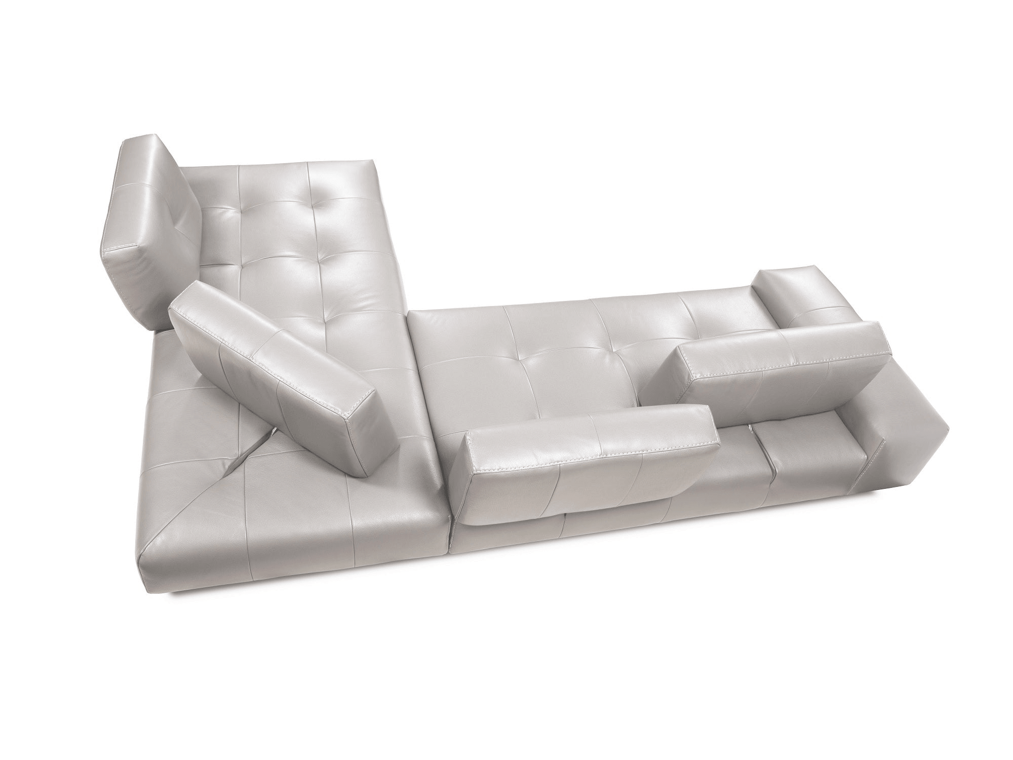 Modernadil Sectional in Light Grey - Euro Living Furniture