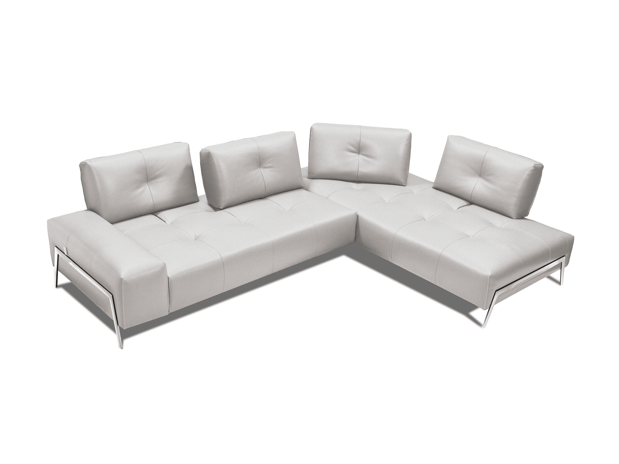 Modernadil Sectional in Light Grey - Euro Living Furniture