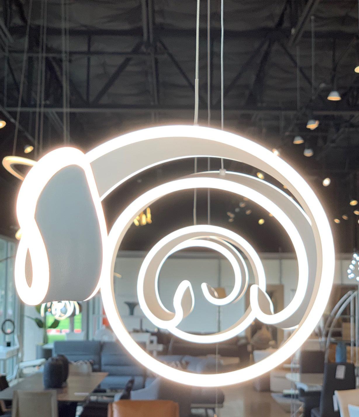 Swirl Wave Pendant - Euro Living Furniture