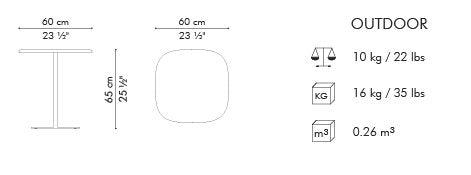 ISABELLA BISTRO TABLE - Euro Living Furniture