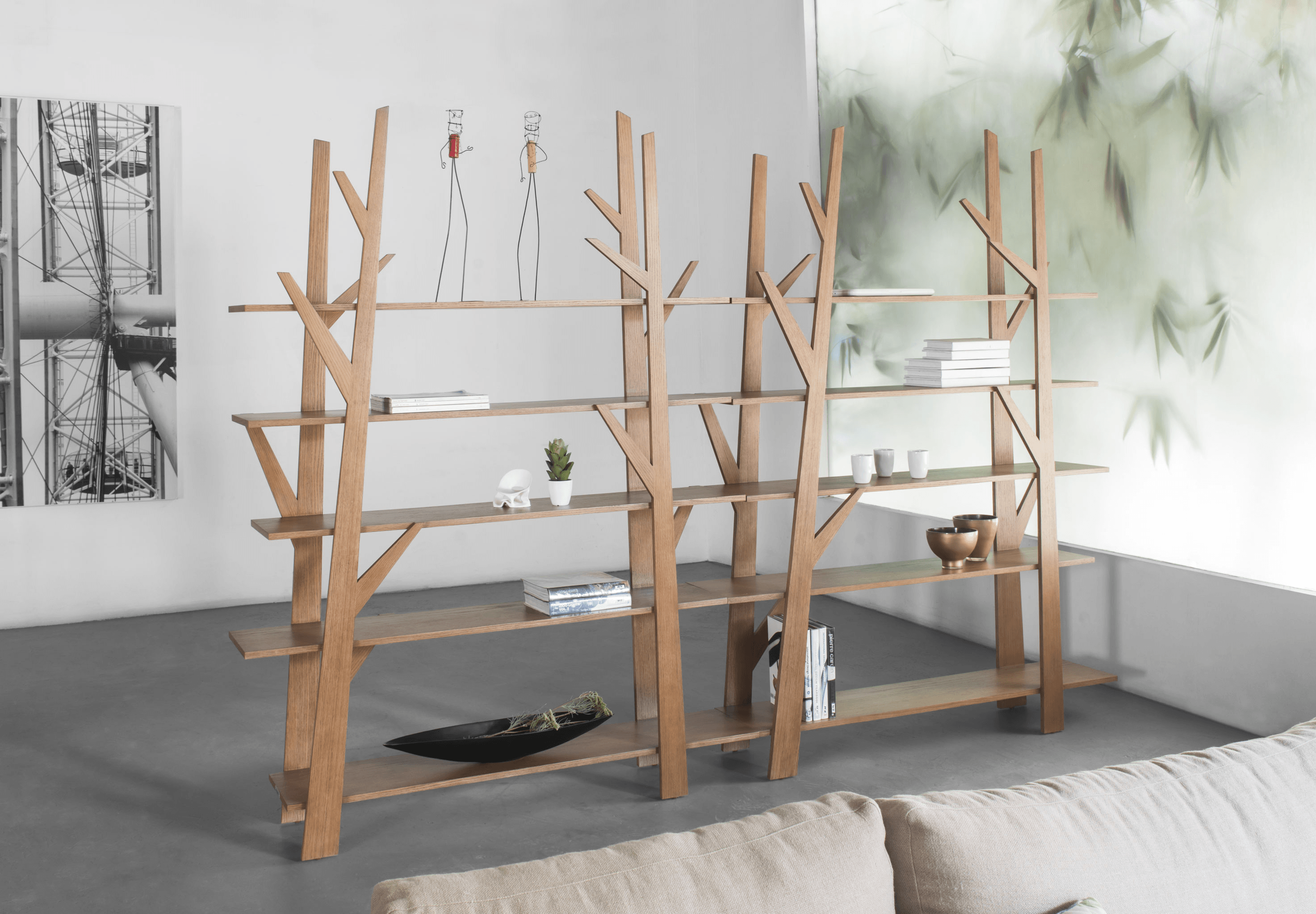 JUNIPER BOOKSHELF MEDIUM - Euro Living Furniture