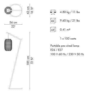 KAI Z FLOOR LAMP - Euro Living Furniture