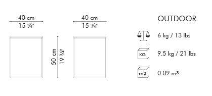 KAJA END TABLE HIGH - Euro Living Furniture