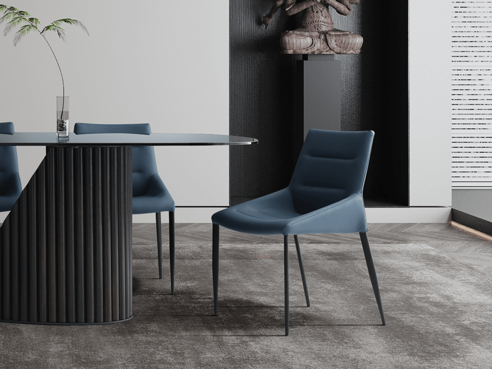 Kara Chair Blue - Euro Living Furniture