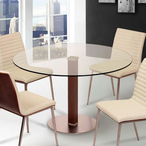 Cassio Dining Table - 48" - Euro Living Furniture