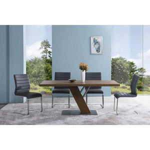 Franco Dining Table In Walnut - Euro Living Furniture