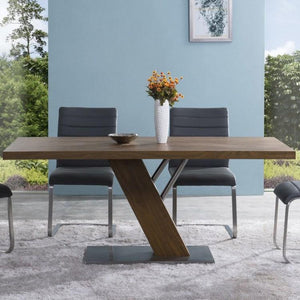 Franco Dining Table In Walnut - Euro Living Furniture