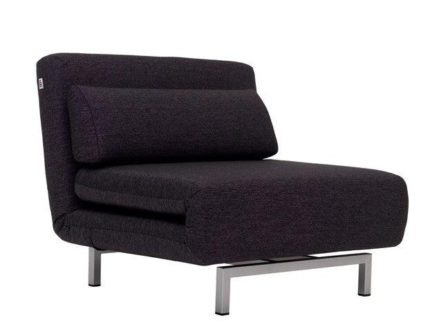 Lucio Sofa Bed in Black - Euro Living Furniture