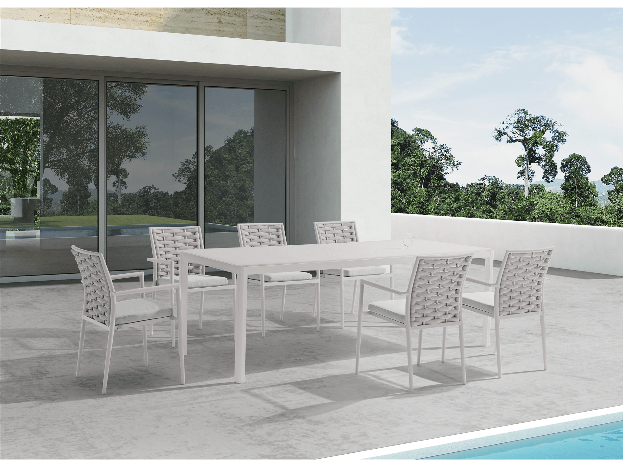 Nita Loop Dining Chair in Griege - Euro Living Furniture