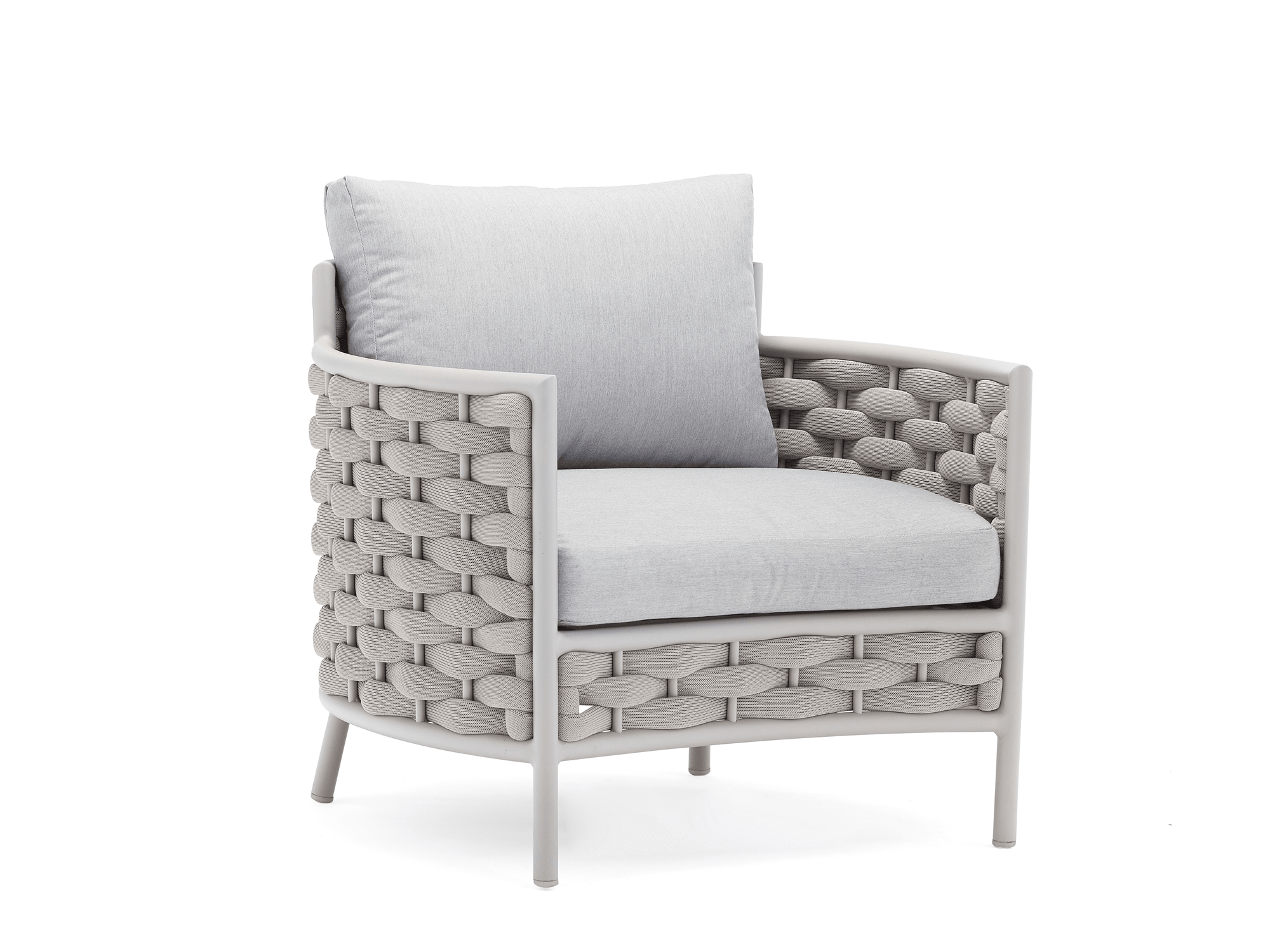 Nita Loop Armchair in Greige - Euro Living Furniture
