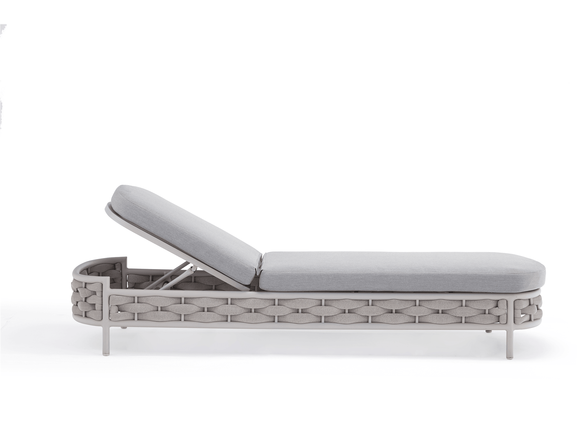 Nita Loop Chaise Lounge in Griege - Euro Living Furniture