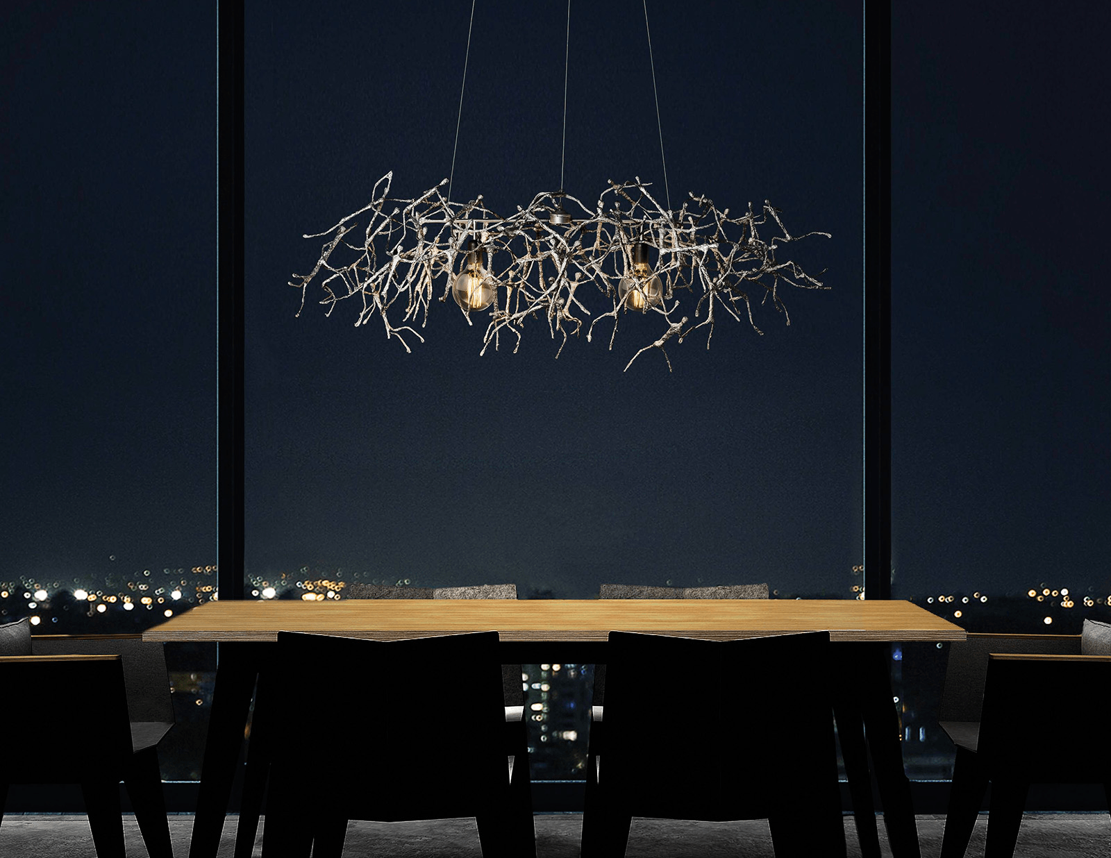 LITTLE PEOPLE HANGING LAMP RECTANGULAR - Euro Living Furniture