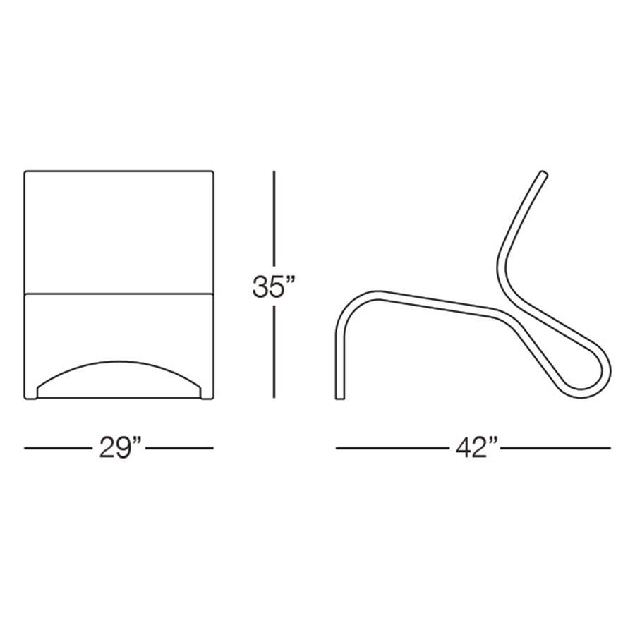 Mia Lounge Chair - Euro Living Furniture