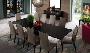 Glamour Extendable Large Dining Table Set - Euro Living Furniture
