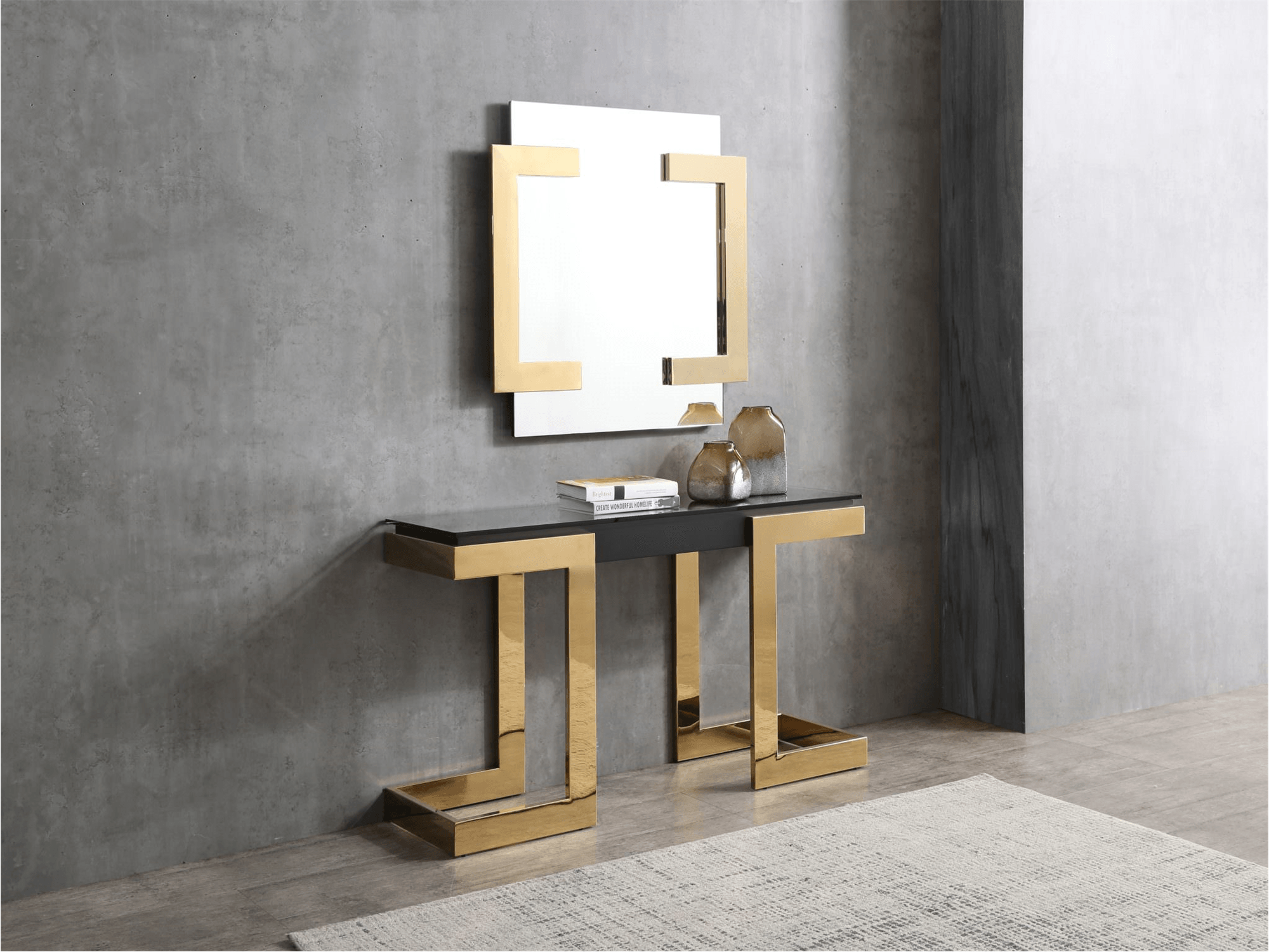 Lorelai Square Mirror - Euro Living Furniture