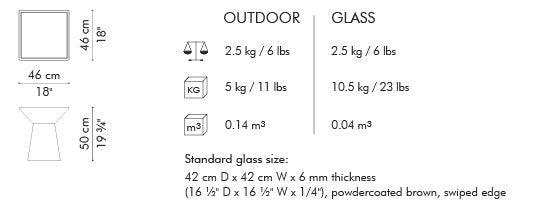 MARCEL END TABLE - Euro Living Furniture