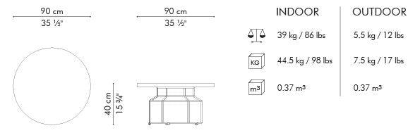 MASON COFFEE TABLE - Euro Living Furniture
