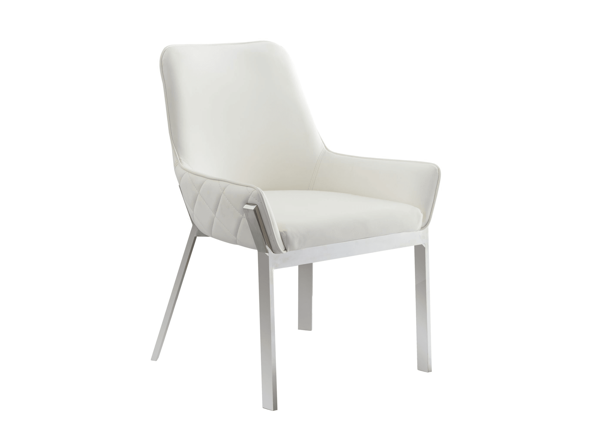Premier Dining Chair in White - Euro Living Furniture