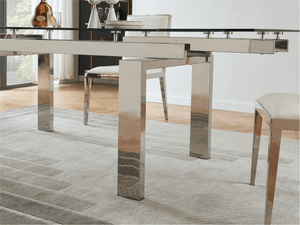 Survey Extension Dining Table - Euro Living Furniture