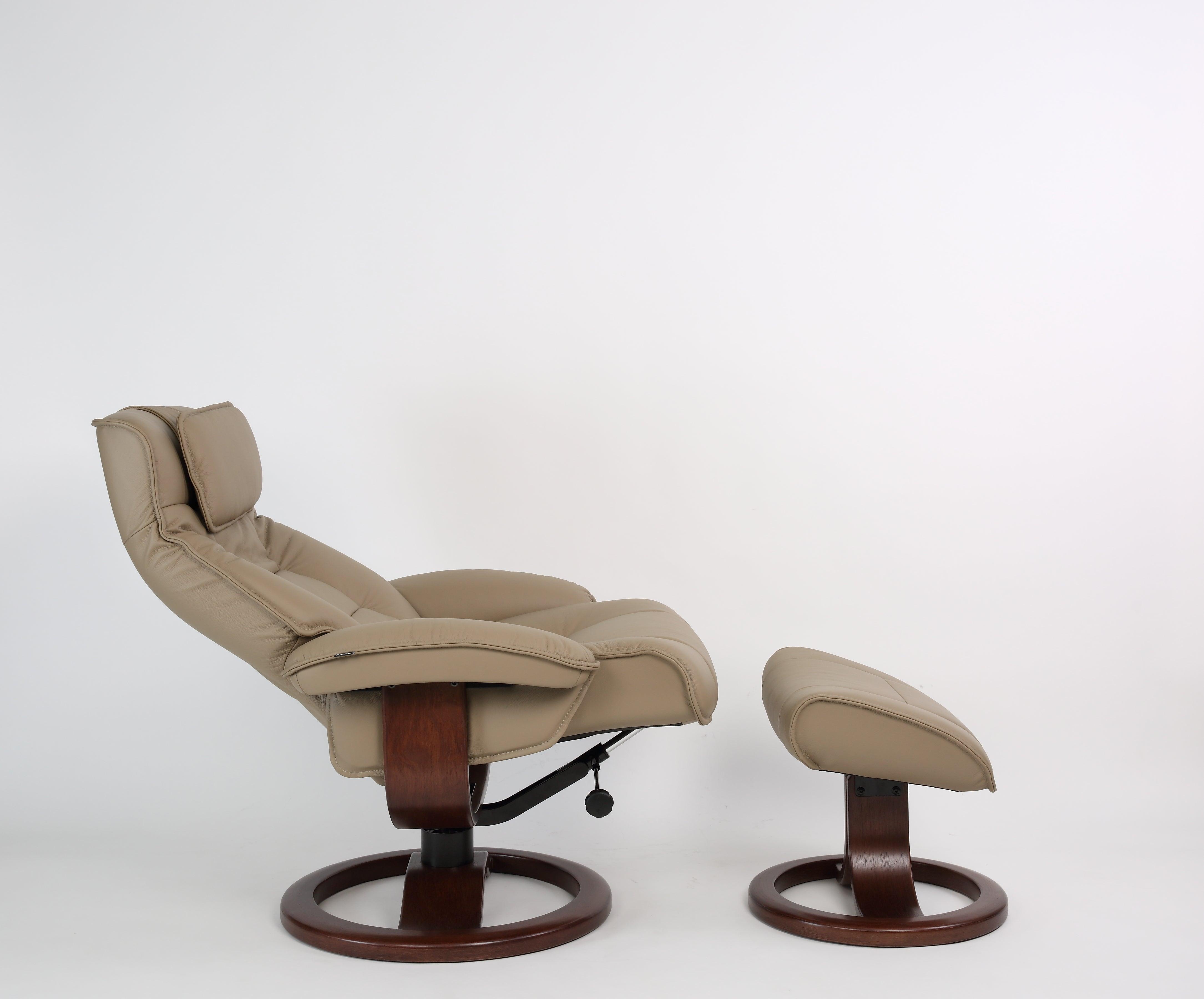 Mustang R Leather Reclining Chair - Euro Living Furniture