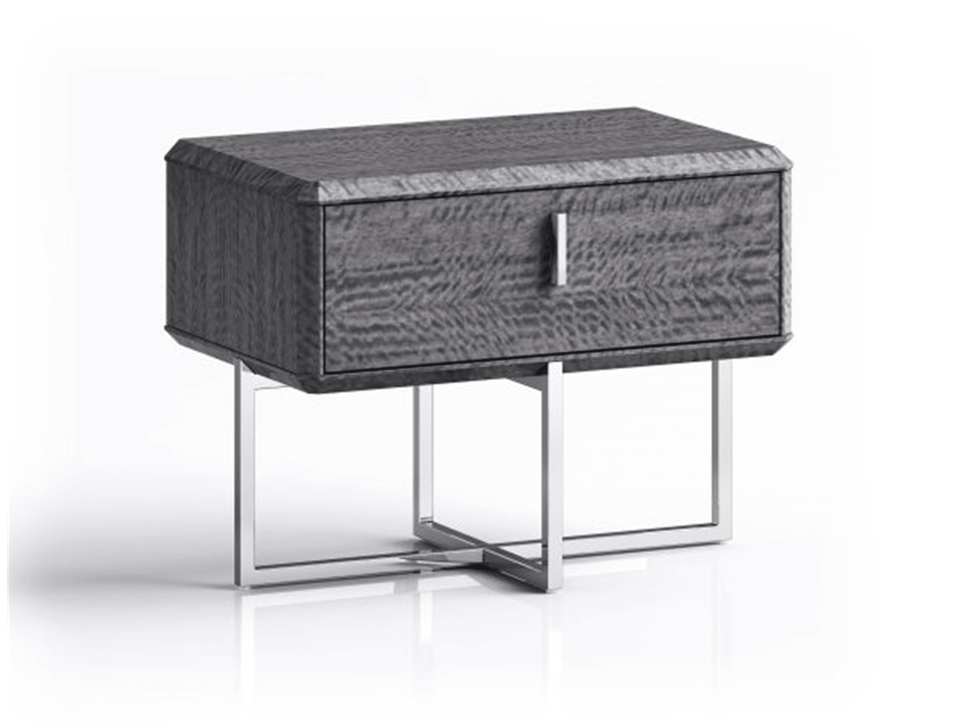 Jackson Night Stand Grey - Euro Living Furniture