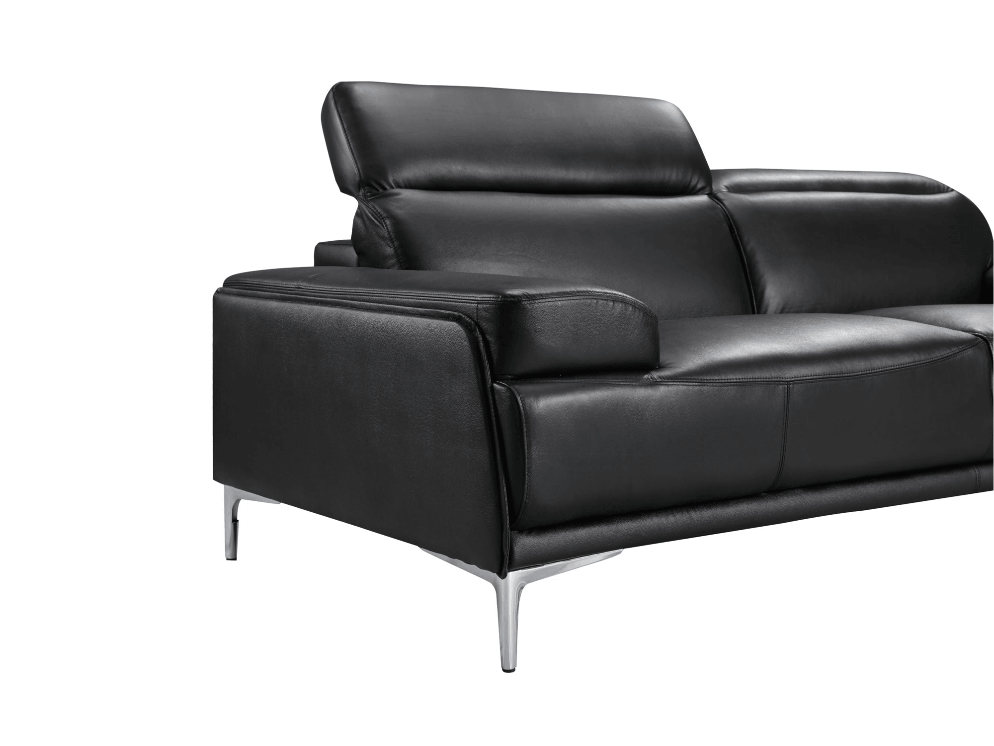 Archlight Black Sofa - Euro Living Furniture