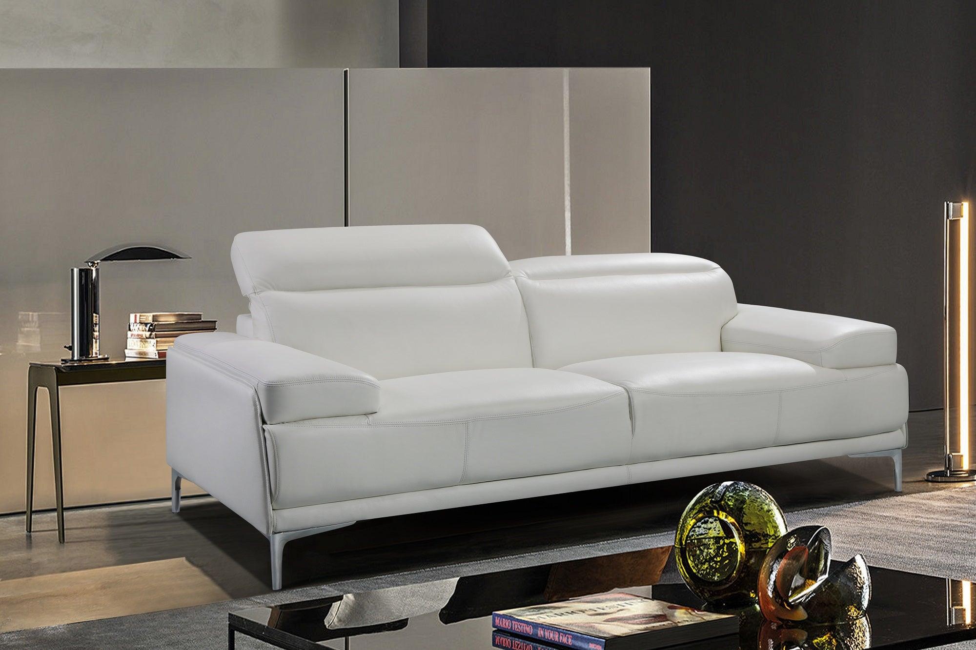 Archlight  White Sofa Set - Euro Living Furniture
