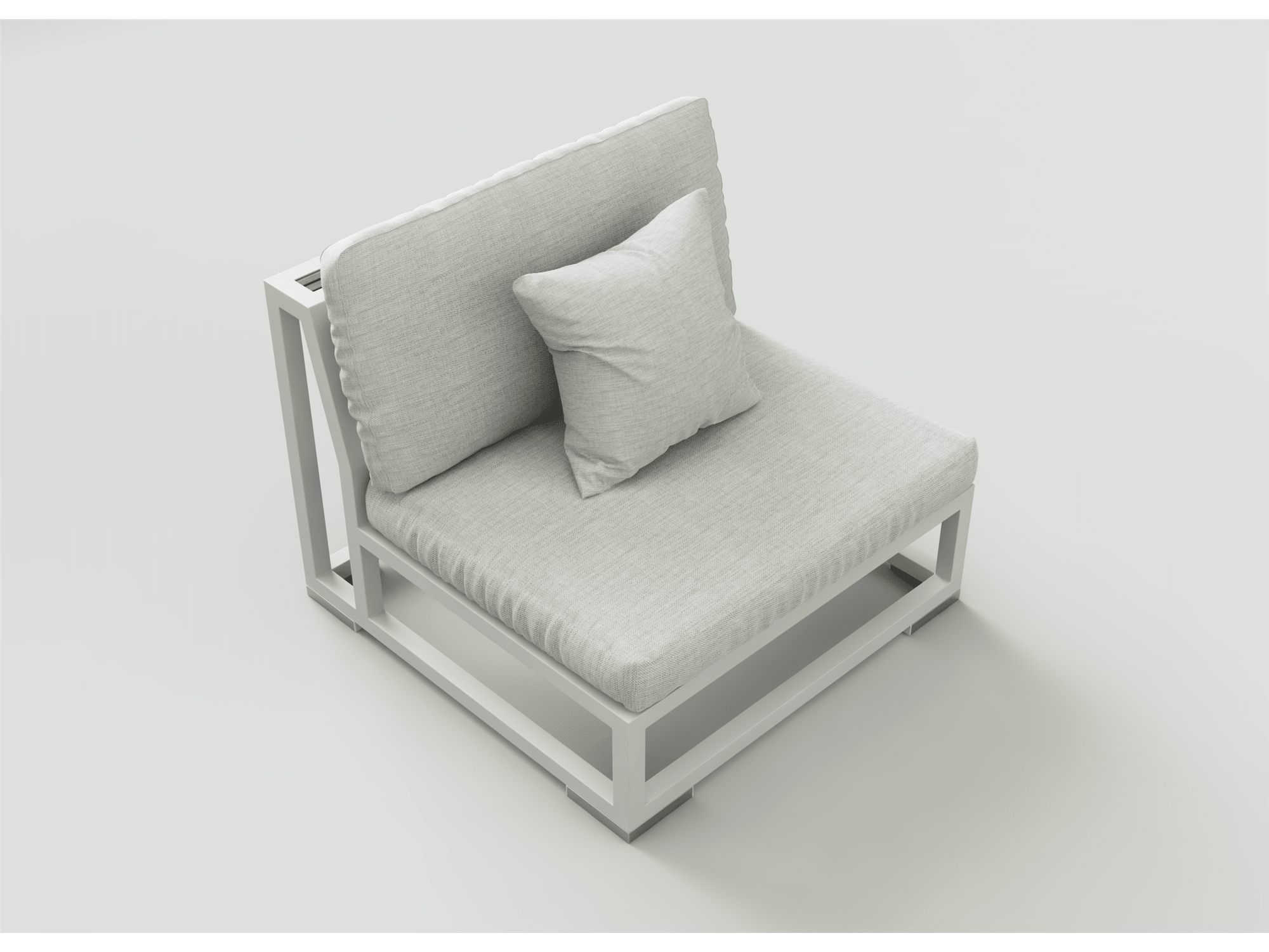 Brielle Outdoor Armless Chair - Euro Living Furniture