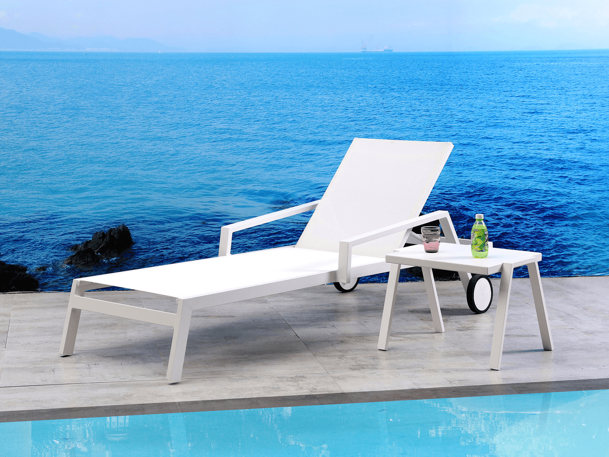 Lovell Outdoor Chaise - Euro Living Furniture