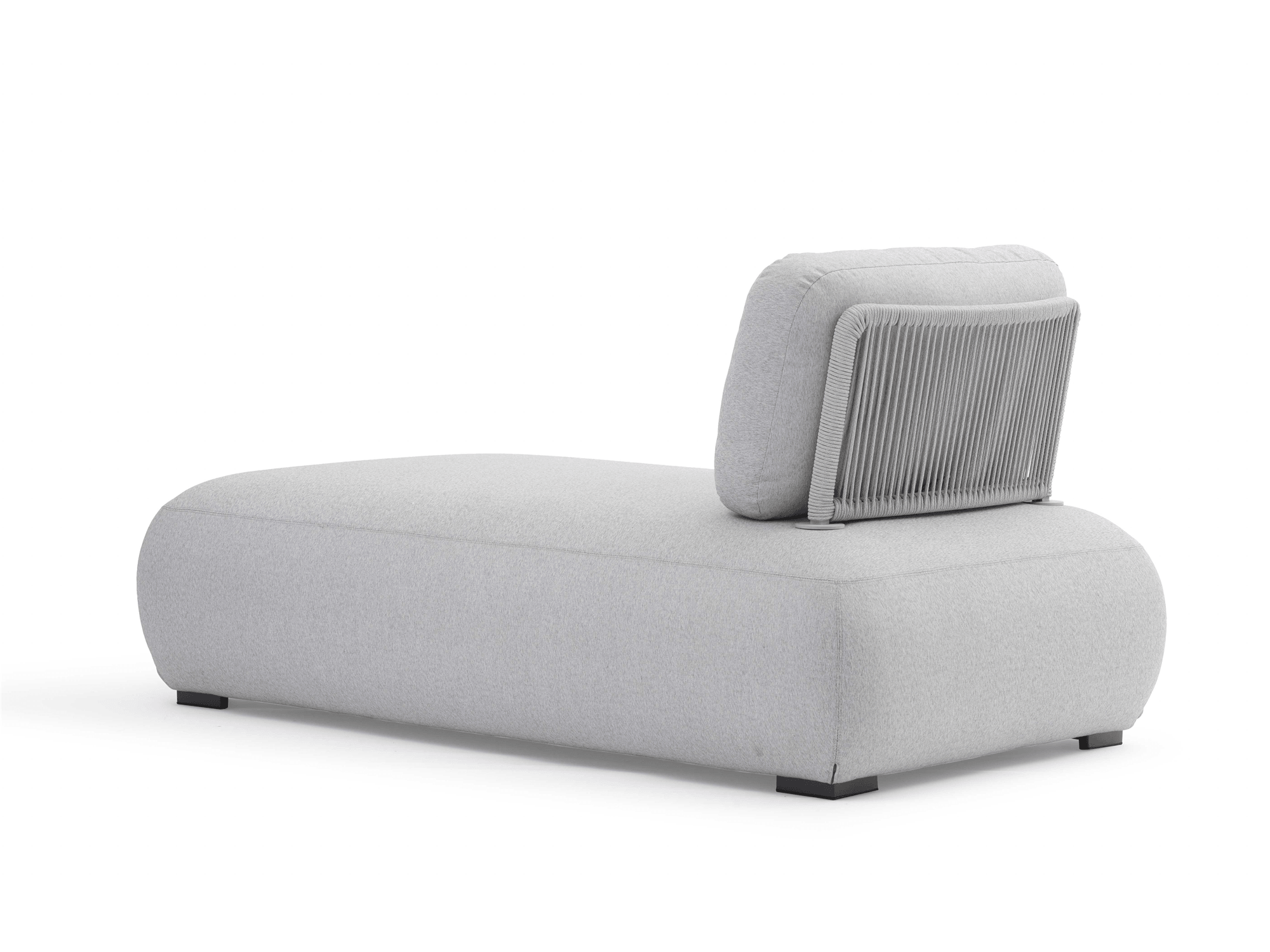 Madi Lounger in Light Gray - Euro Living Furniture