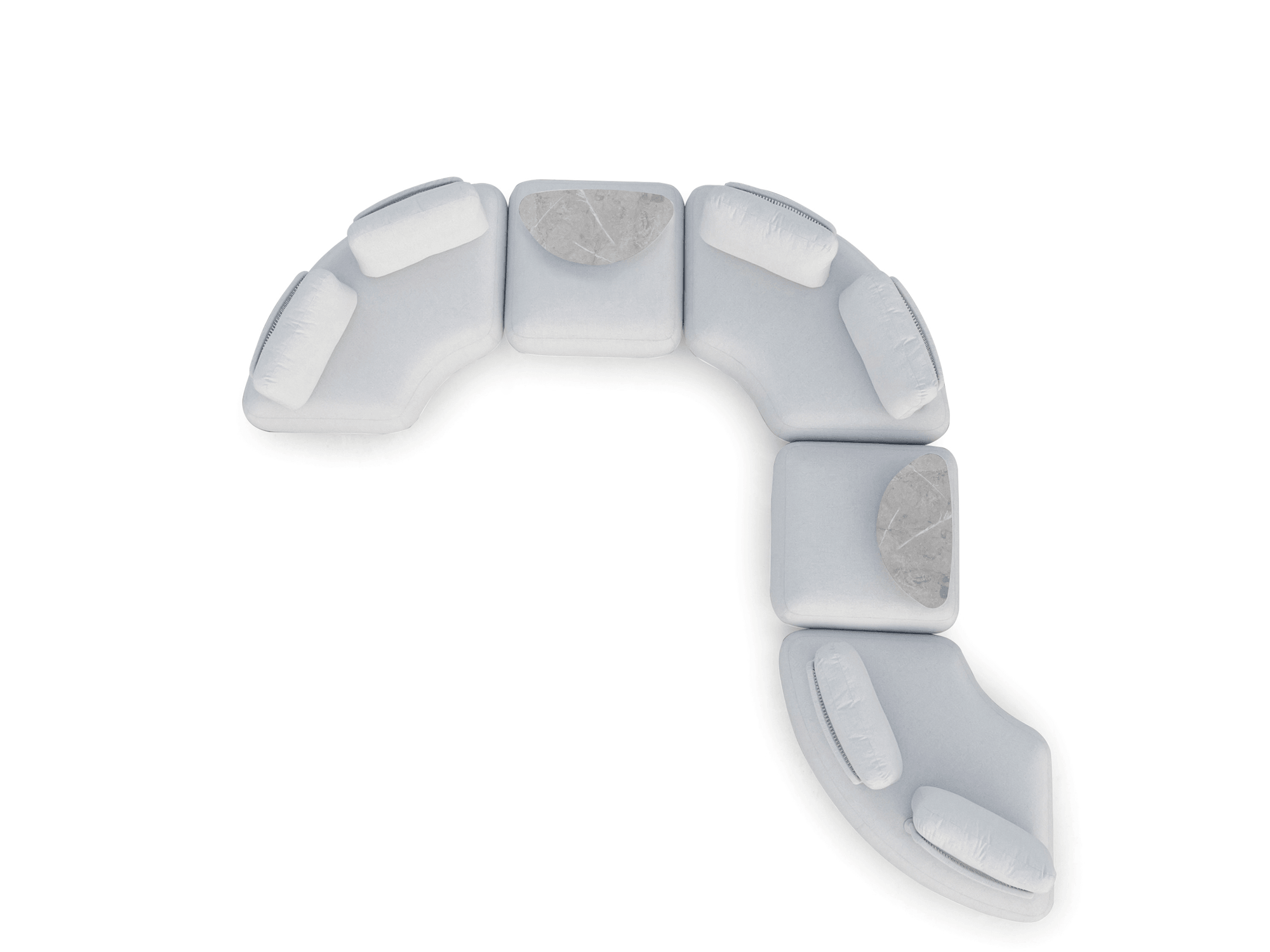 Madi Curved Corner Sofa - Euro Living Furniture