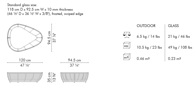 OASIS COFFEE TABLE - Euro Living Furniture