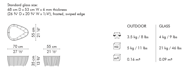 OASIS END TABLE - Euro Living Furniture